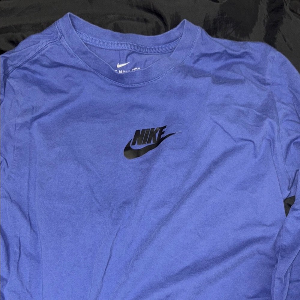 Nike Men's Blue Long Sleeve Shirt